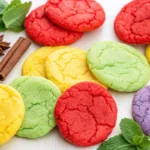 Colorful ingredients in some cookie recipes